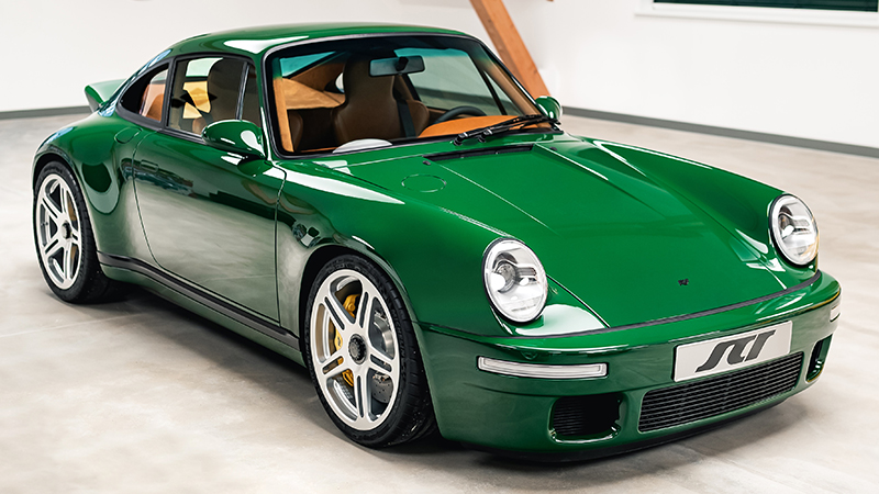 RUF SCR Car: Gallery Front Angle Shot of Green Colour